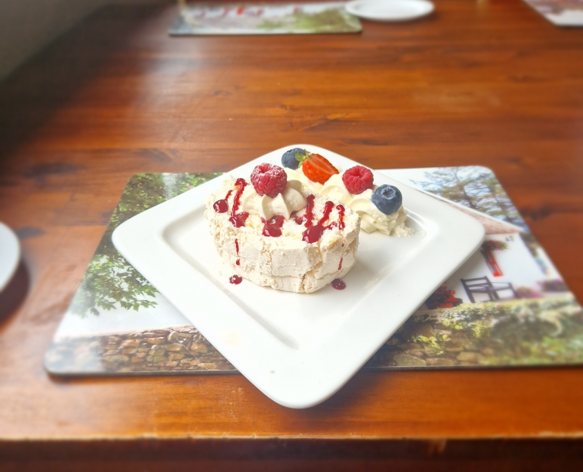 White Chocolate and Raspberry Roulade